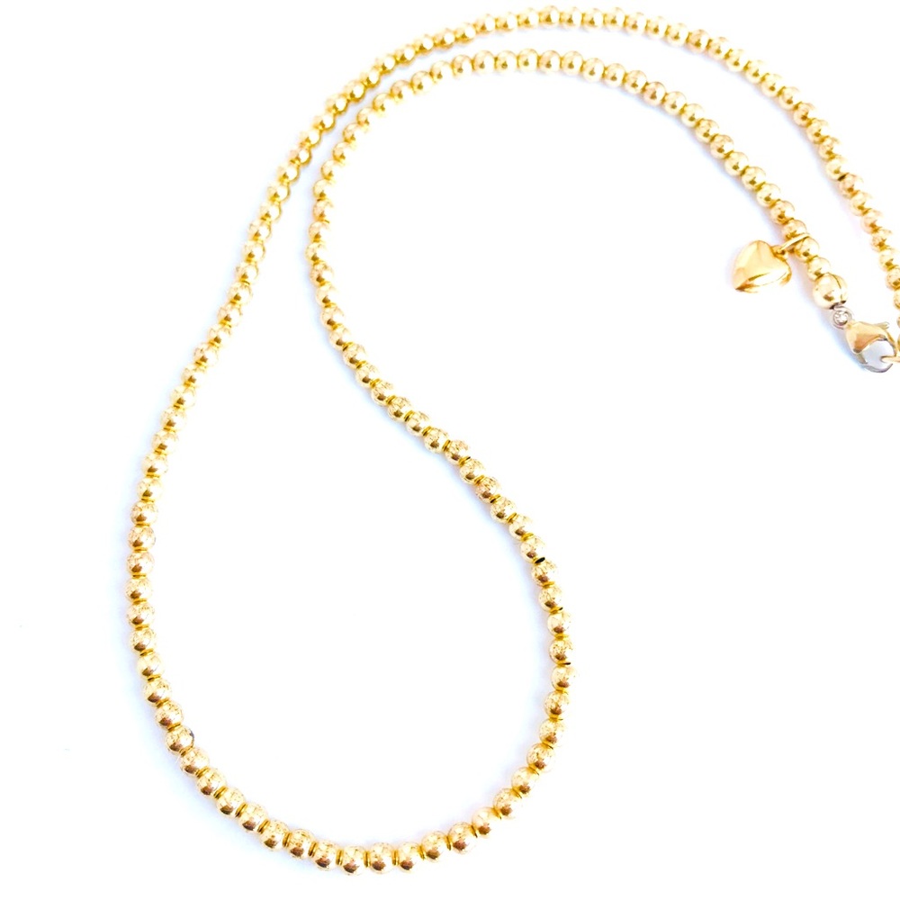 The KiKi Heart Charm Beaded Necklace
